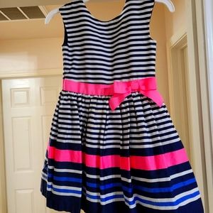 Blue, pink, and white Carter's dress Size 5T